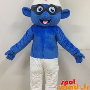 Brainy Smurf Maskottchen berühmte blaue Zeichen - 3