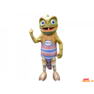 Chameleon Mascot With A...