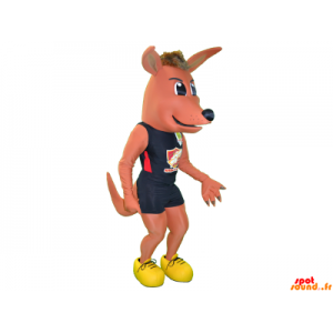 Pink Dog Mascot sports jersey