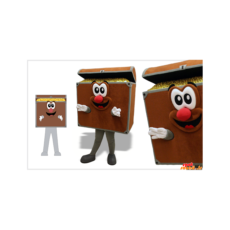 Pokladnice maskot. Pirate Chest - Piráti maskoti - MASFR033989 - SpotSound.fr
