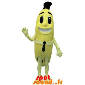 Mascotte de banane jaune...