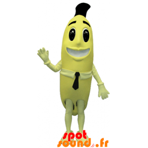 Kæmpe gul banan maskot. Frugt kostume - Spotsound maskot