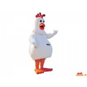 Chicken Mascot Plump, White...