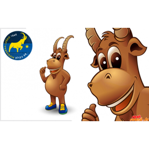 Gemzen mascotte, geit bruin...