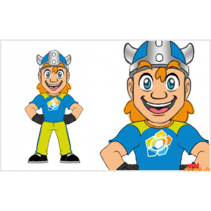 Viking μασκότ κόκκινο ακουστικά. Στολή Βίκινγκ - Μασκότ στρατιωτών - MASFR033796 - SpotSound.fr