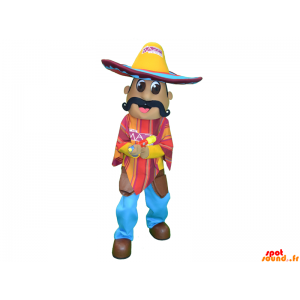 Mascot bigode mexicano com...