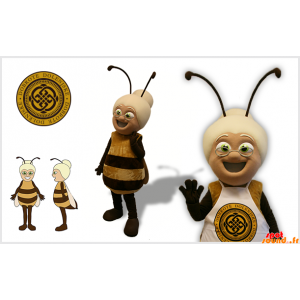 Bee Mascot com a cabeça de...