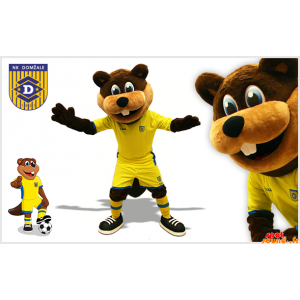 Bruine bever mascotte...