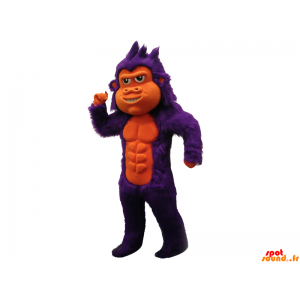 Púrpura mascota del gorila,...