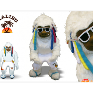 Biały Yeti Mascot z...