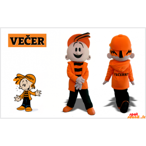 Mascot kind, een jonge...