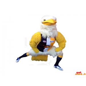 Mascotte d'aigle jaune et...