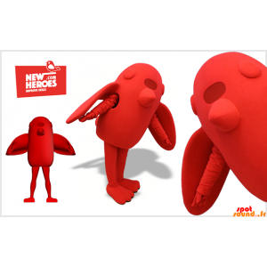 Mascot Red Bird Riese. rot...