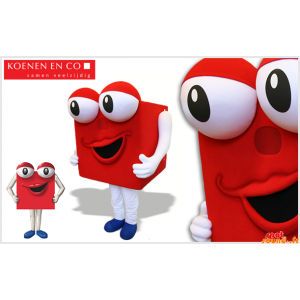 Mascot Big Red Cube With...
