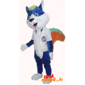 Cat Mascot, Blue Rodent With Big Teeth - MASFR034208 - Cat mascots