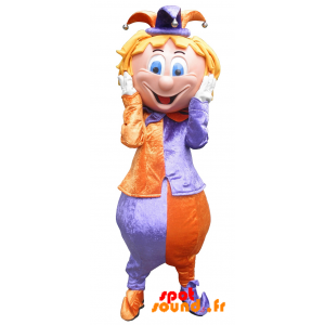 Mascot Clown, Fool The Colorful King - MASFR034214 - mascotte