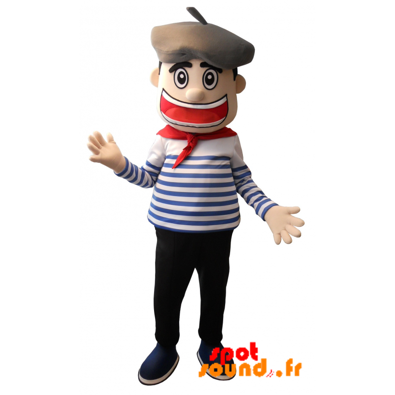 Marine Mascot, Sailor With A Beret - MASFR034219 - Human mascots