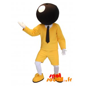 Bic Maskottchen. Gelb Und Schwarz Maskottchen Der Berühmten Marke Bic - MASFR034221 - mascotte