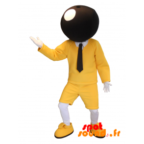 Bic maskot. Gul og sort maskot af det berømte mærke BIC - Berømte maskotter - MASFR034221 - SpotSound.fr
