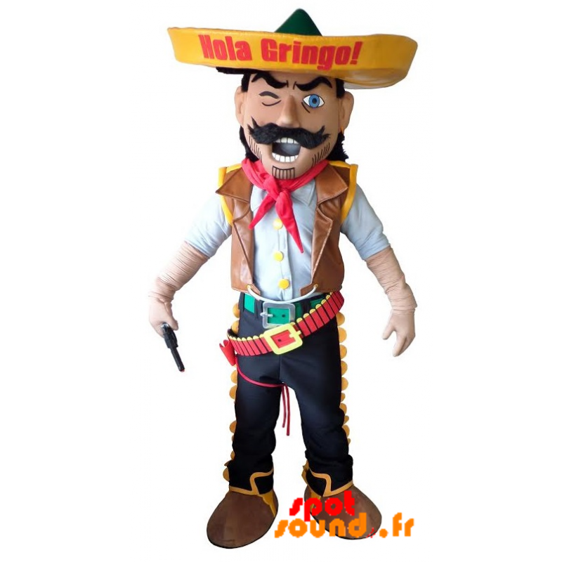 Mascotte de cow-boy. Mascotte de shérif, de Mexicain