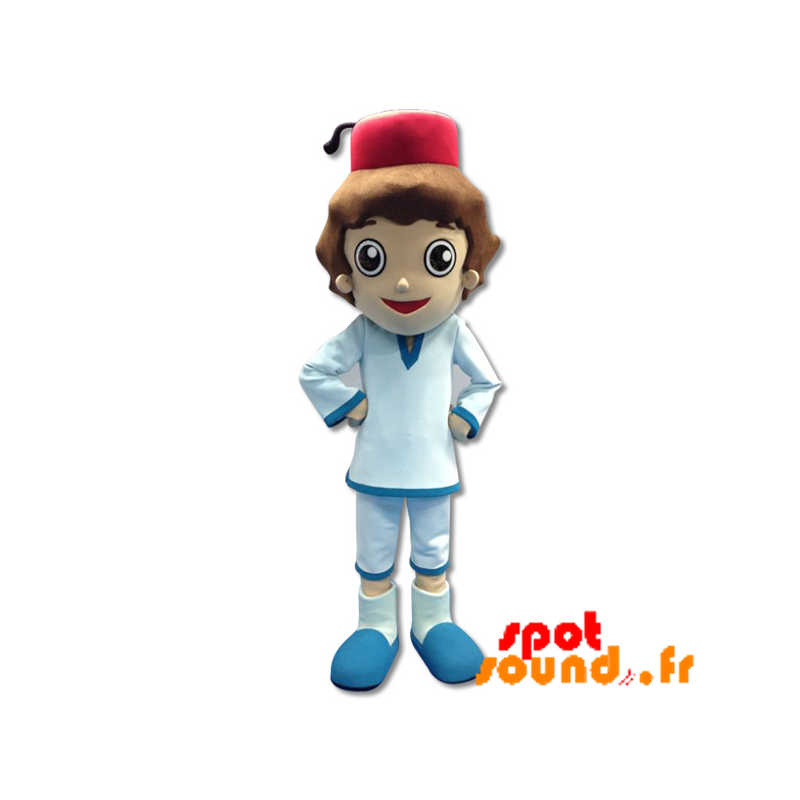 Sultan Mascot, Little Boy In Western Attire - MASFR034270 - mascotte