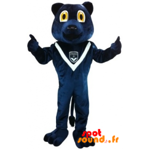 Girondins de Bordeaux maskot med blå bjørn - Spotsound maskot