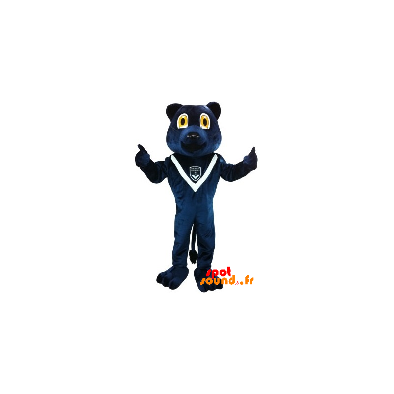 Mascotte de l'ours bleu des Girondins de Bordeaux - MASFR034271 - Mascotte d'ours