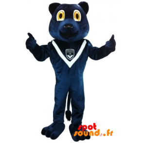 Girondins de Bordeaux maskot med blå bjørn - Spotsound maskot