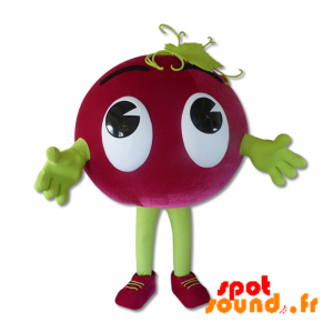 Maskot röd frukt, druva - Spotsound maskot