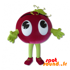 Mascotte de fruit rouge, de grain de raisin - MASFR034273 - Mascotte de fruits