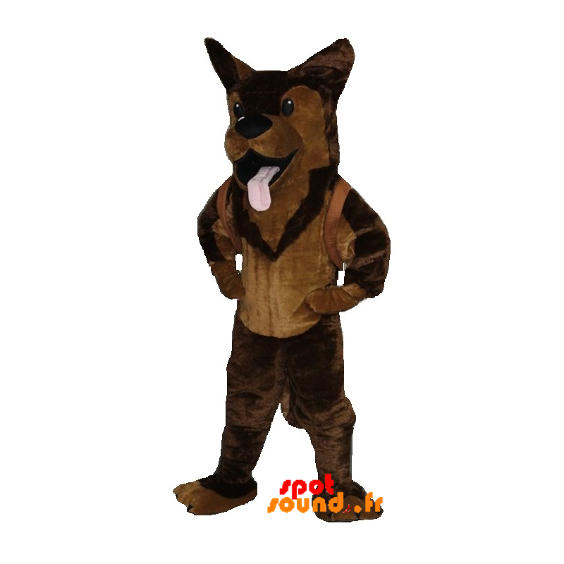 Mascotte de Berger allemand, de Malinois marron - MASFR034276 - Mascottes de chien