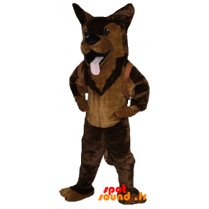 Mascotte de Berger allemand, de Malinois marron - MASFR034276 - Mascottes de chien