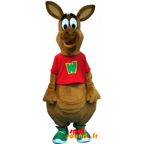 Brown Kangaroo Mascot, Giant. Mascot Australia - MASFR034284 - Kangaroo mascots