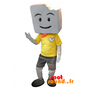 Mascotte la Mie Caline. Mascotte de pain - MASFR034287 - Mascottes Personnages célèbres