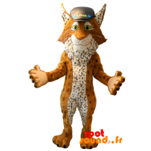 Mascotte de lynx, célèbre mascotte du comparateur d'assurance - MASFR034291 - Mascottes Personnages célèbres