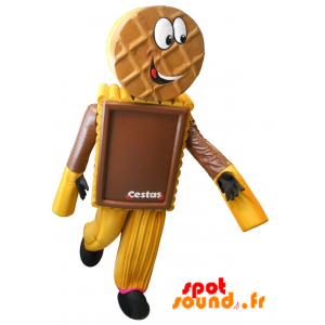 Mascotte de gâteau, de biscuit chocolaté