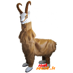 Chamois Mascot Goat, Hairy Goat With Horns - MASFR034327 - Goats and goat mascots