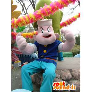 Mascot Popey - Cartoon Stjerne maskot og Skumplast - MASFR00416 - kjendiser Maskoter