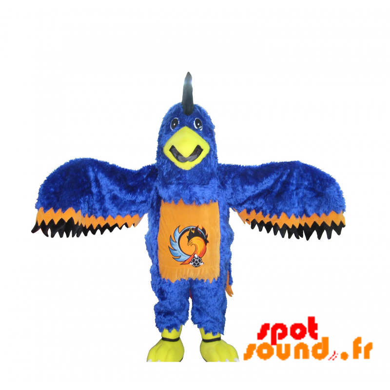 Mascot Brown And Blue Eagle. Mascot Vulture - MASFR034372 - Mascot of birds