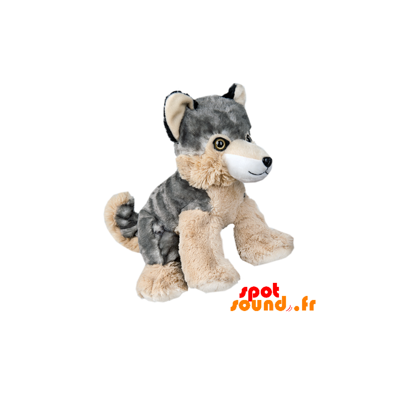 peluche chien loup