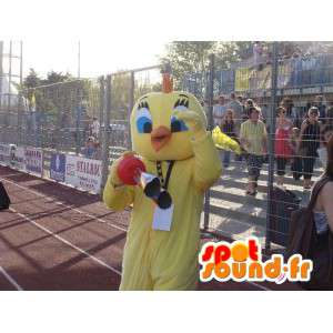 Kockmaskot - Yellow Canary - Cartoon Tweety och GrosMinet -