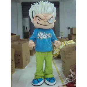 Skater Boy mascot - No Rules - Costume SportWear FreeRide - MASFR00445 - Sports mascot