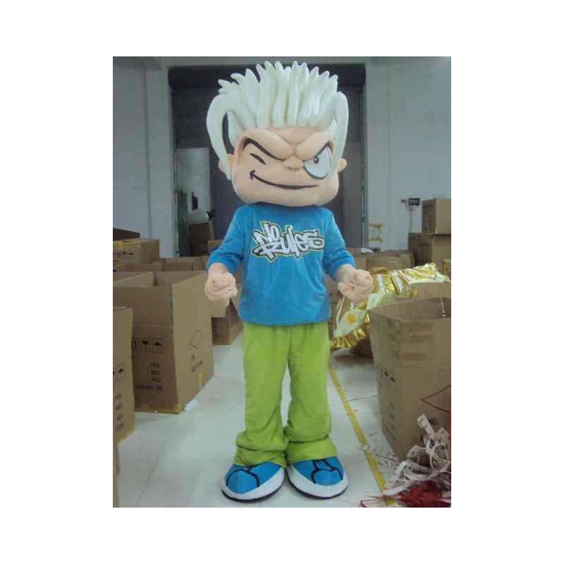 Skater Boy Mascot - No Rules - Costume Fietser FreeRide - MASFR00445 - sporten mascotte