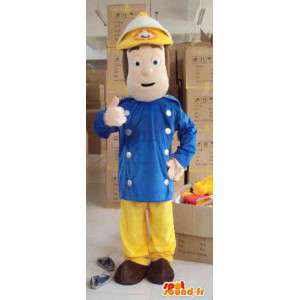 Mascote bombeiro masculino - Ideal para quartéis - Poliestireno - MASFR00447 - Mascotes homem