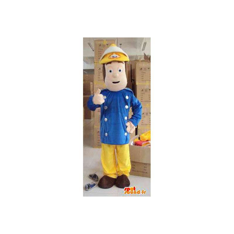 Male firefighter mascot - Ideal for barracks - Polyfoam - MASFR00447 - Human mascots