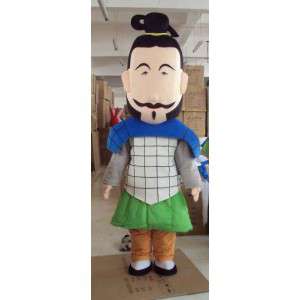 Homem Mascot Samurai - Poliestireno e tamanhos - MASFR00448 - Mascotes homem