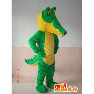 Classic green crocodile Mascot - Costume athletic supporter - MASFR00300 - Mascot of crocodiles