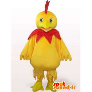 Žlutý a červený kohout maskot - Ideální pro sportovní tým nebo večer - MASFR00242 - Maskot Slepice - Roosters - Chickens