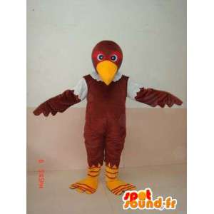 Mascotte aigle vert et marron - Costume de rapace - Oiseau - MASFR00227 - Mascotte d'oiseaux