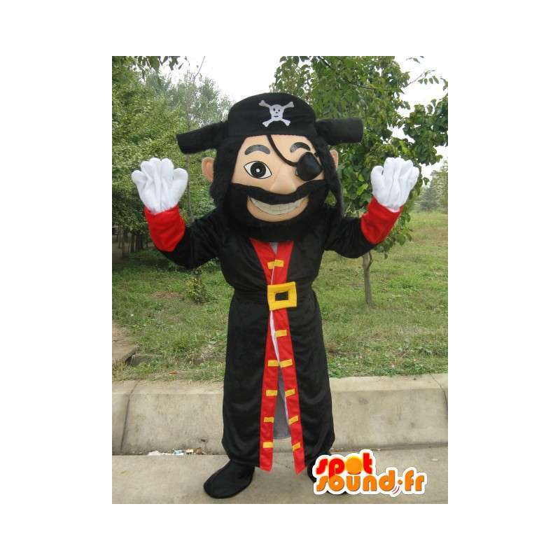 Homem da mascote do pirata - Jack, o traje do pirata com acessórios - MASFR00154 - Mascotes homem